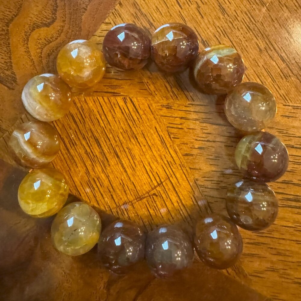 Agate Beaded Bracelet